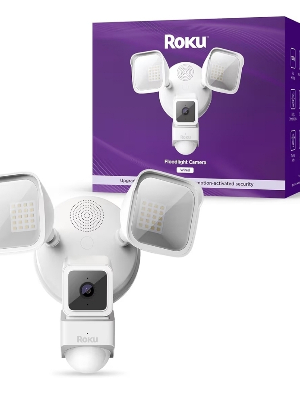 Roku Floodlight Camera SE - Wired